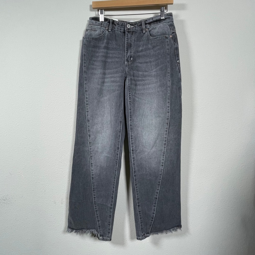 Abrand Jeans 99 Low Baggy‎ Womens Size 25 Gray Excellent Low Rise Wide Leg Denim